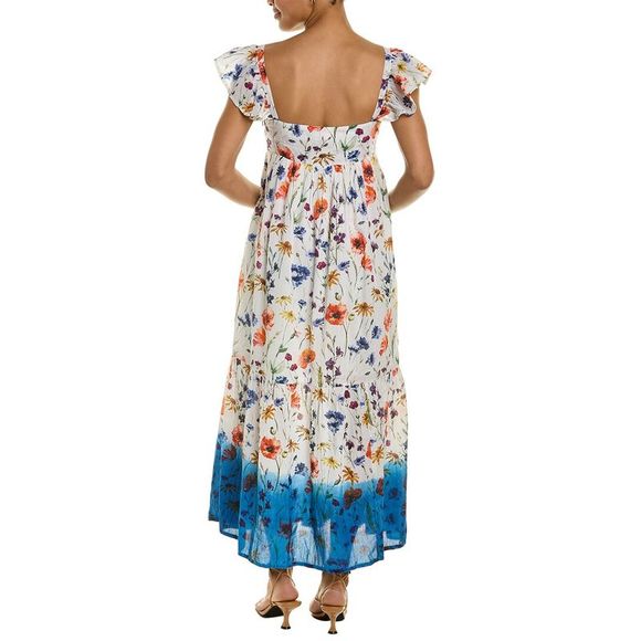 Ro's Garden Womens  Jasmin Maxi Dress, White - Picture 2 of 3